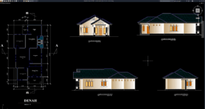 rumah ukuran 11,2m x 5,9m