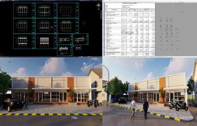 kios minimalis lengkap dengan rab dan sketchup kios minimalis lengkap dengan rab dan sketchup