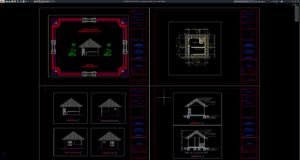 pos jaga ukuran 6m x 6m