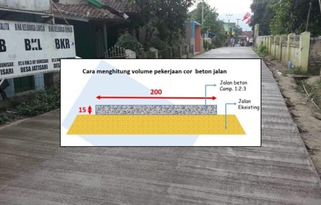 cara menghitung volume jalan cor beton cara menghitung volume jalan cor beton