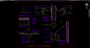 detail kanopi parkir
