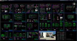 gedung kantor modern 2 lantai