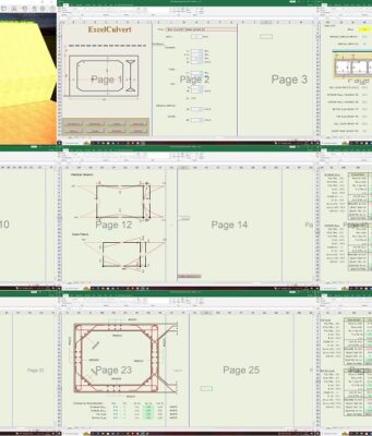 perhitungan box culvert format xlsx excel