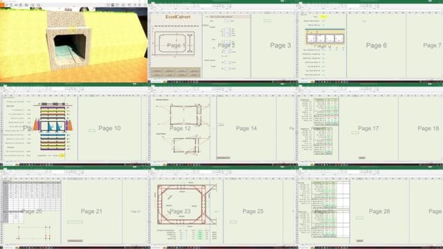 perhitungan box culvert format xlsx excel