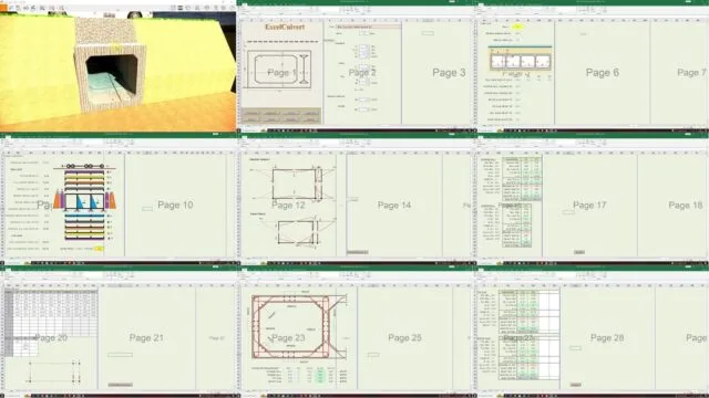 perhitungan box culvert format xlsx excel