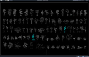 Download Block Pot Bunga DWG AutoCAD block pot bunga