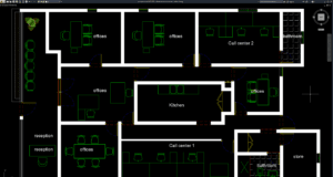 denah kantor call center