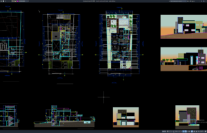Download Desain Family Residence 2 Lantai DWG AutoCAD family residence 2 lantai