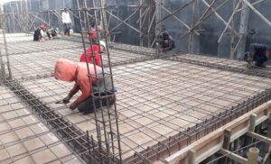 plat lantai beton