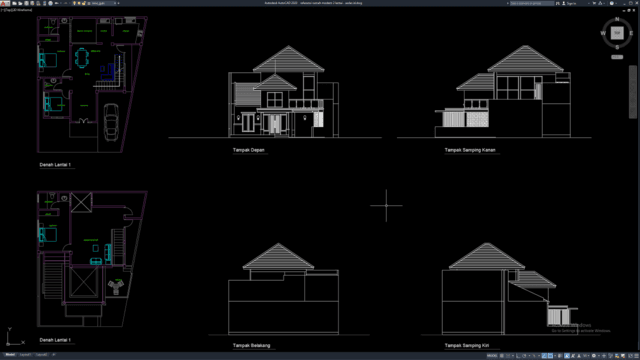 referensi rumah modern 2 lantai