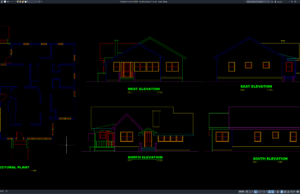 Download Referensi Rumah Pedesaan 1 Lantai DWG AutoCAD rumah pedesaan 1 lantai