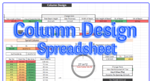desain kolom persegi dan spiral