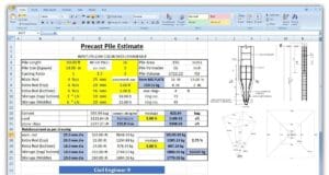estimasi tiang precast