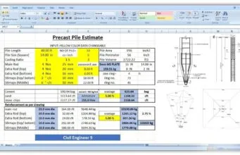 estimasi tiang precast