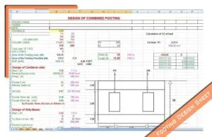 Download Perencanaan Pondasi Telapak Gabungan Format XLS Excel perencanaan pondasi telapak gabungan