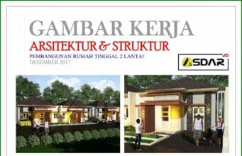 gambar kerja rumah tinggal type 86