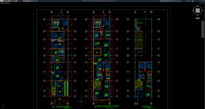 referensi denah memanjang 4 lantai