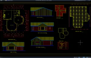 Download Gambar Rumah Kayu Ukuran 9 x 9 Meter DWG AutoCAD rumah kayu ukuran 9 x 9 meter