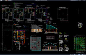Download Desain Bungalow Kecil DWG AutoCAD bungalow kecil