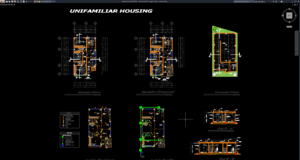 rencana rumah tunggal 2 lantai