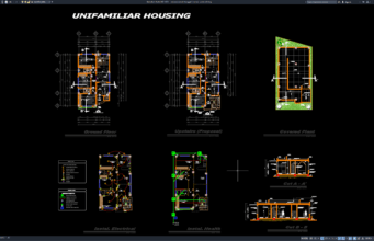 rencana rumah tunggal 2 lantai