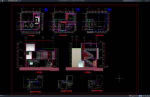 Download Desain Rumah 2 Lantai dengan RoofTop DWG AutoCAD rumah 2 lantai dengan rooftop