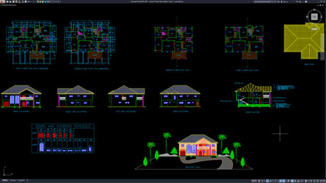 rumah 5 kamar tidur duplex 2 lantai