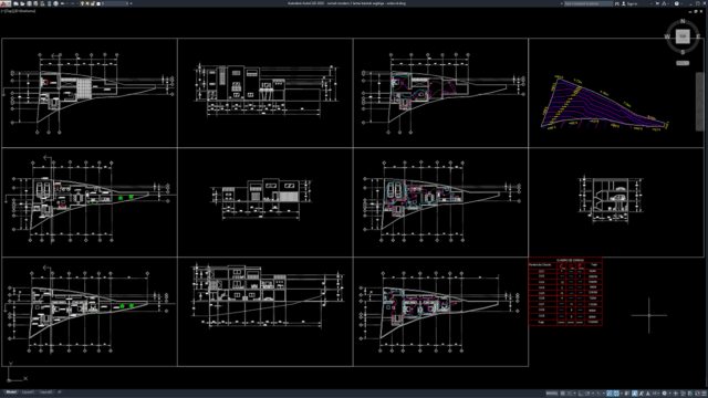 rumah modern 2 lantai bentuk segitiga