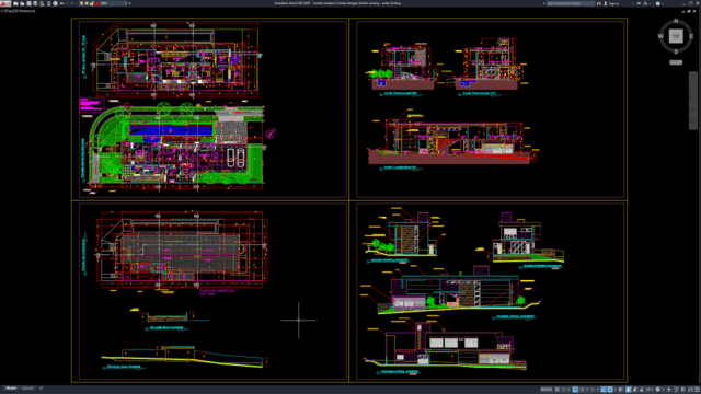 rumah modern 2 lantai dengan kolam renang