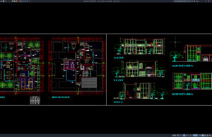 Download Desain Rumah Modern Simpel 2 Lantai DWG AutoCAD rumah modern simpel 2 lantai