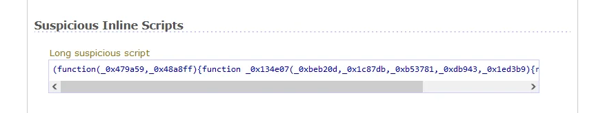 suspicious inline scripts