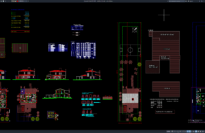 Download Desain Villa Kecil 2 Lantai DWG AutoCAD villa kecil 2 lantai