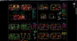 rumah besar 2 lantai dengan kolam renang
