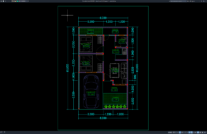 Download Denah Type 36/60 Bagian 1 DWG AutoCAD denah type 36-60 bagian 1