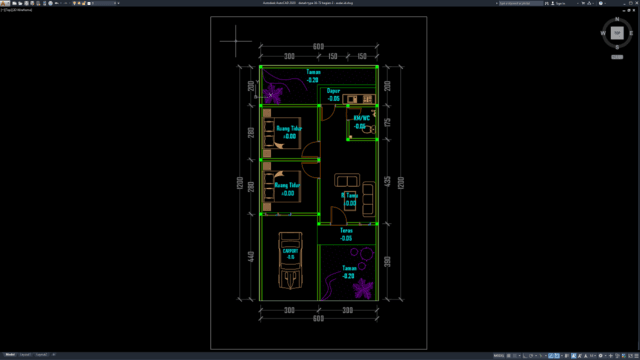 denah type 36-72 bagian 2