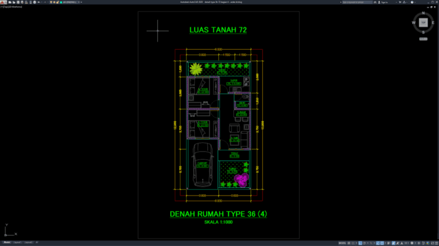 denah type 36-72 bagian 4 denah type 36-72 bagian 4