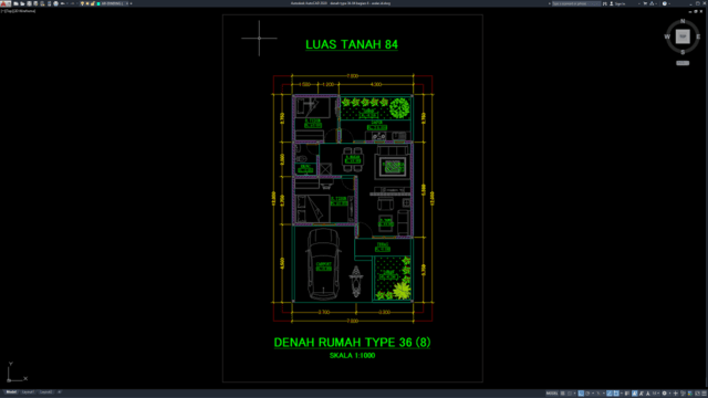 denah type 36-84 bagian 8 denah type 36-84 bagian 8