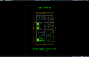 Download Denah Type 40/60 Bagian 10 DWG AutoCAD denah type 40-60 bagian 10