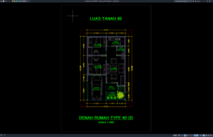 Download Denah Type 40/60 Bagian 9 DWG AutoCAD denah type 40-60 bagian 9