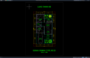 Download Denah Type 40/66 Bagian 5 DWG AutoCAD denah type 40-66 bagian 5