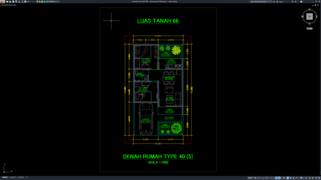 denah type 40-66 bagian 5