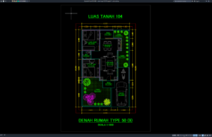 Download Denah Type 50/104 Bagian 9 DWG AutoCAD denah type 50-104 bagian 9
