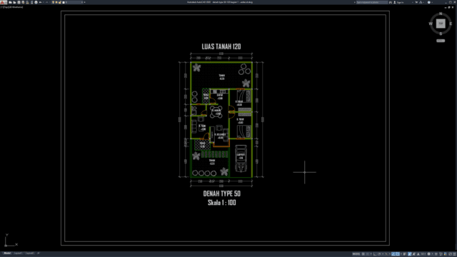 denah type 50-120 bagian 1