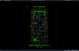 Download Denah Type 50/90 Bagian 11 DWG AutoCAD denah type 50-90 bagian 11