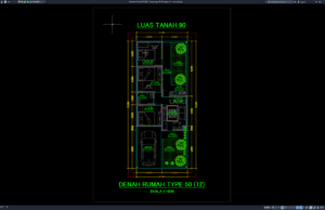 Download Denah Type 50/90 Bagian 12 DWG AutoCAD denah type 50-90 bagian 12