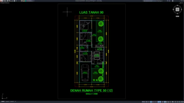 denah type 50-90 bagian 12 denah type 50-90 bagian 12