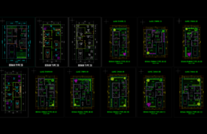 Kumpulan Denah Rumah Type 36 Lengkap DWG AutoCAD kumpulan denah type 36