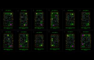 Kumpulan Denah Rumah Type 40 Lengkap Format DWG AutoCAD kumpulan denah type 40