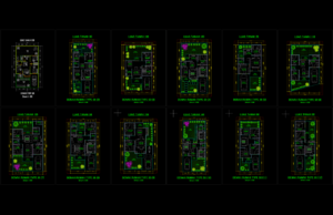 Kumpulan Denah Rumah Type 50 Lengkap Format DWG AutoCAD kumpulan denah type 50