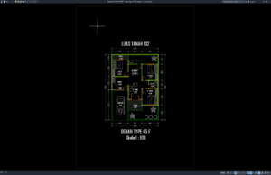 Download Denah Type 45/102 Bagian 6 DWG AutoCAD denah type 45-102 bagian 6